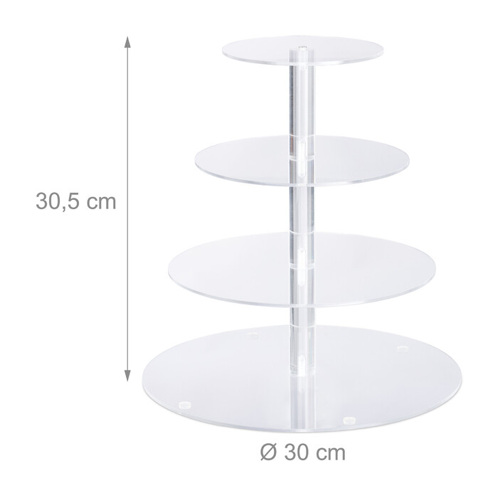 Relaxdays Etagere 4 Etagen