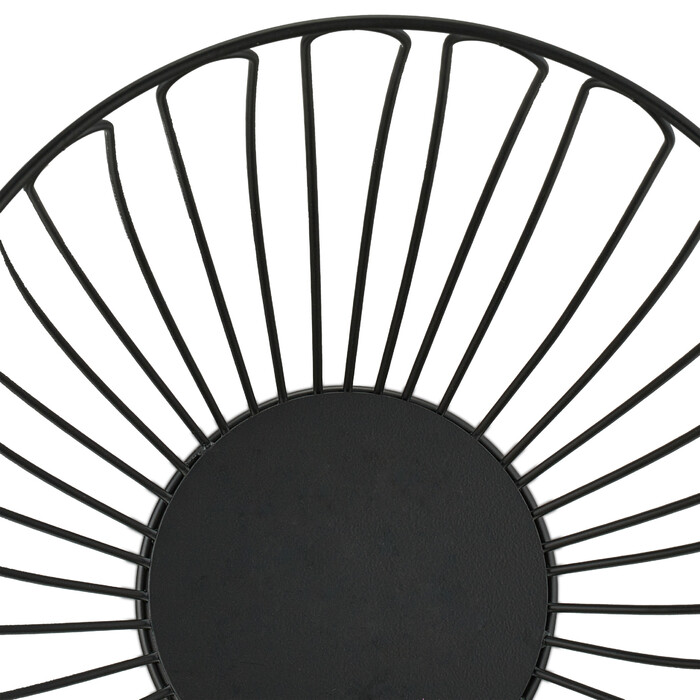 Relaxdays Schwarze Obstschale aus Metall