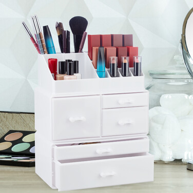 Relaxdays Acryl Make Up Organizer mit 21 Fächern