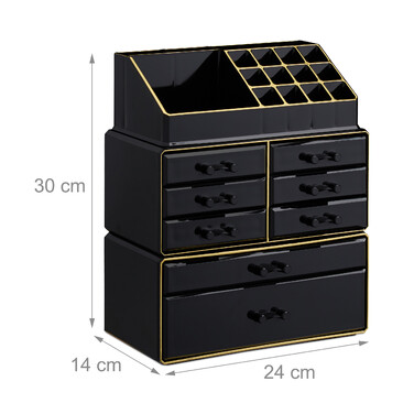 Relaxdays Make Up Organizer mit 8 Schubladen