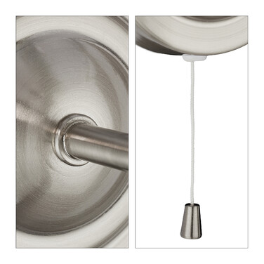 Relaxdays Wandlampe mit Schirm