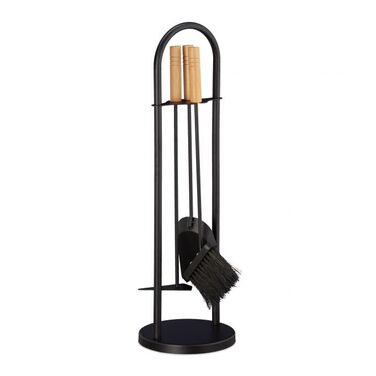 Relaxdays Kaminbesteck modern 4-teilig