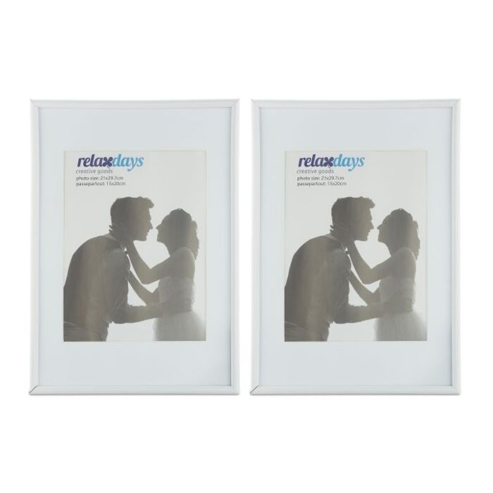 Relaxdays Bilderrahmen 2er Set 20x30 cm