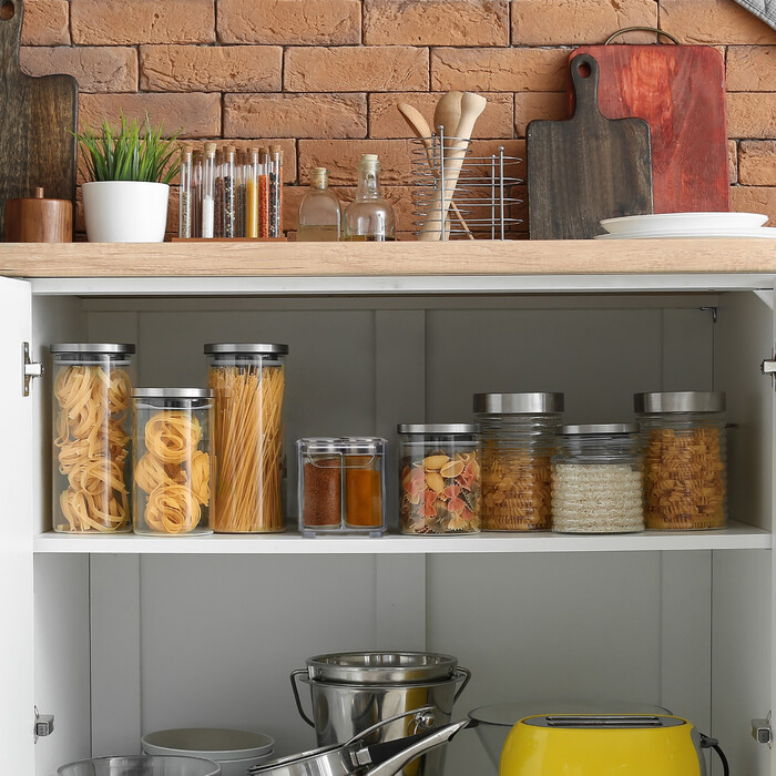 Relaxdays Kühlschrank Organizer schmal mit Griff