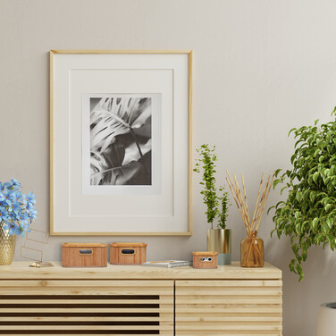 Relaxdays Bambus Aufbewahrungskorb im 3er Set