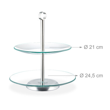Relaxdays Etagere 2 Etagen