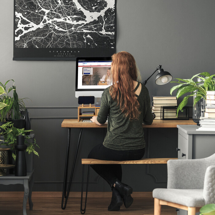 Relaxdays Monitorständer aus Bambus