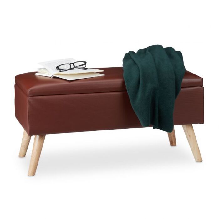 Relaxdays Sitzbank mit Stauraum