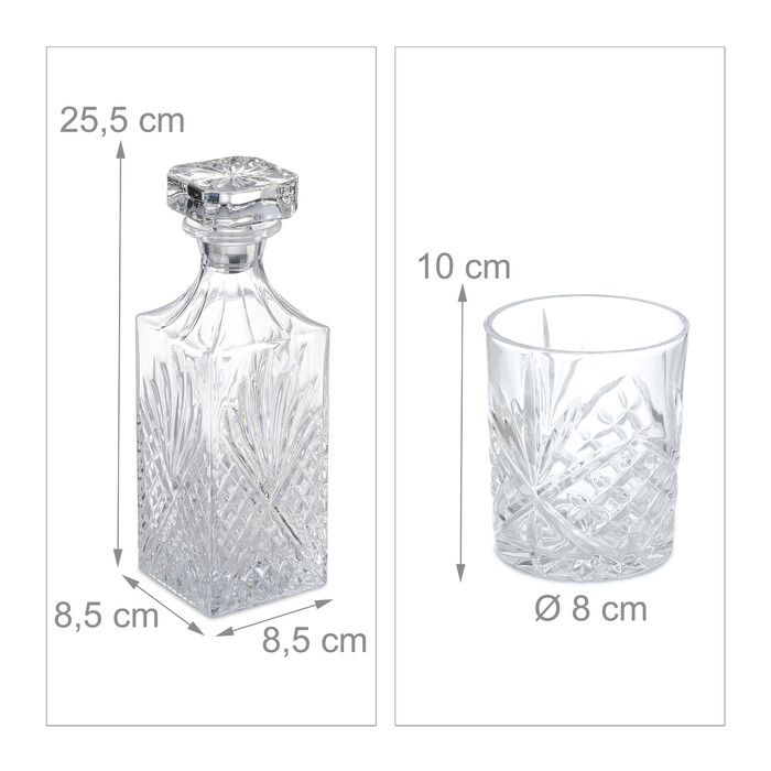 Relaxdays 5-teiliges Whisky Set
