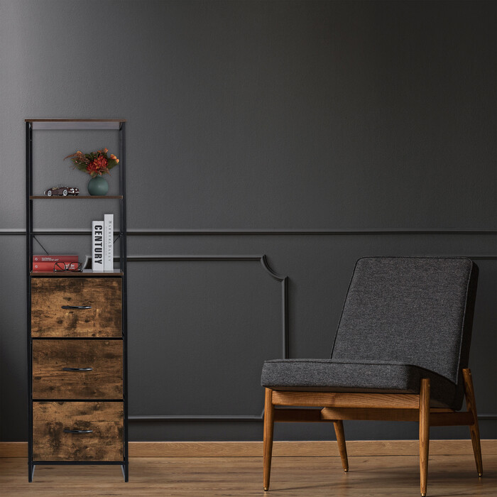 Relaxdays Vintage Regal im Industrial Design