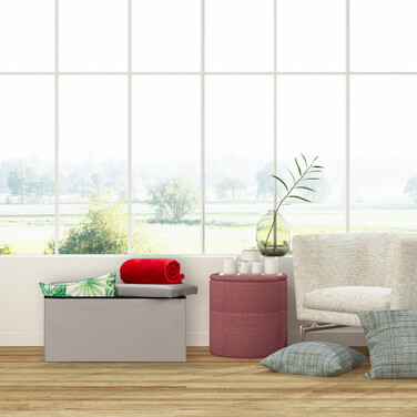Relaxdays Sitzbank Kunstleder