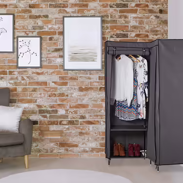 Relaxdays  x Eckkleiderschrank 3. Generation, 8 Ablagen und 2 Kleiderstangen, Stecksystem, mit 2 Türen, HBT: 69x00x83 cm,     Stück (1, Weiß, 3er Pack)