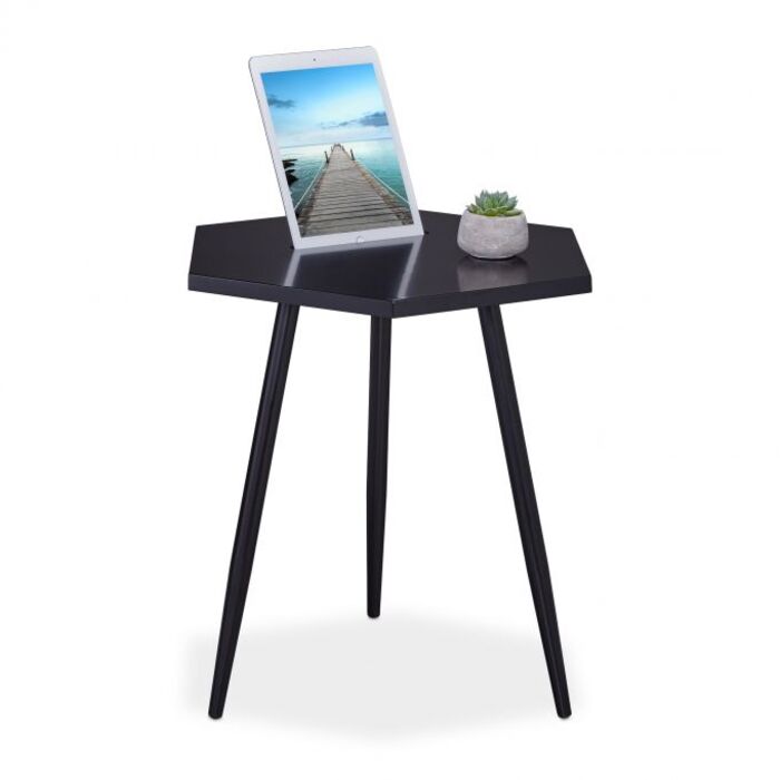 Relaxdays Beistelltisch mit Tablet Halter