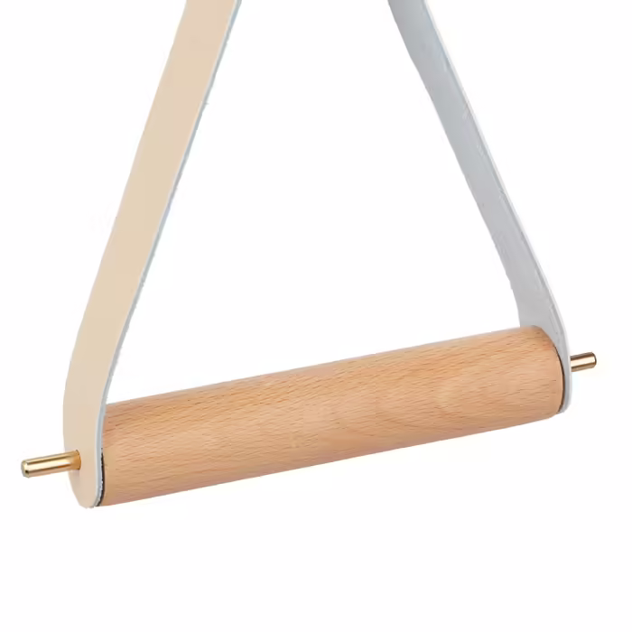 Relaxdays Toilettenpapierhalter Holz mit Band