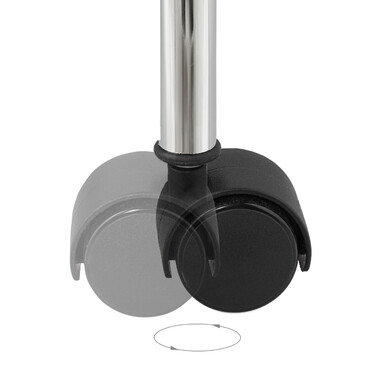 Relaxdays Runder Servierwagen Chrom & Glas