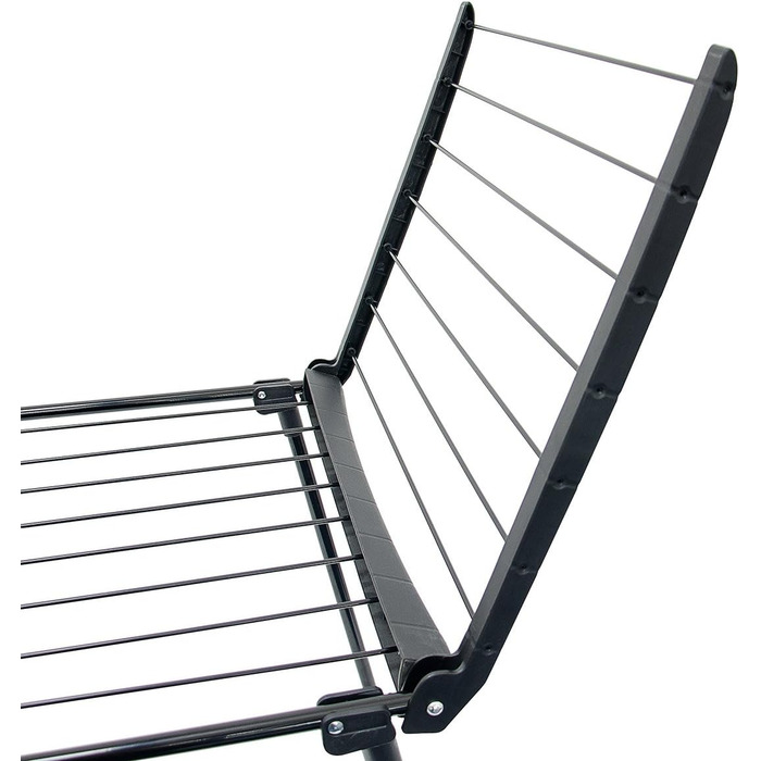 Relaxdays Standtrockner H x B x T: ca. 104 x 169 x 54,5 cm wetterfester Wäschetrockner klappbar mit Wäscheleinen und einer Trockenlänge von 13 m für Wäsche, Kleidung, Textilien etc, schwarz