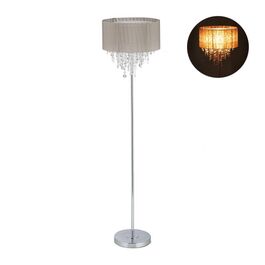 Relaxdays Stehlampe Organza Kristall