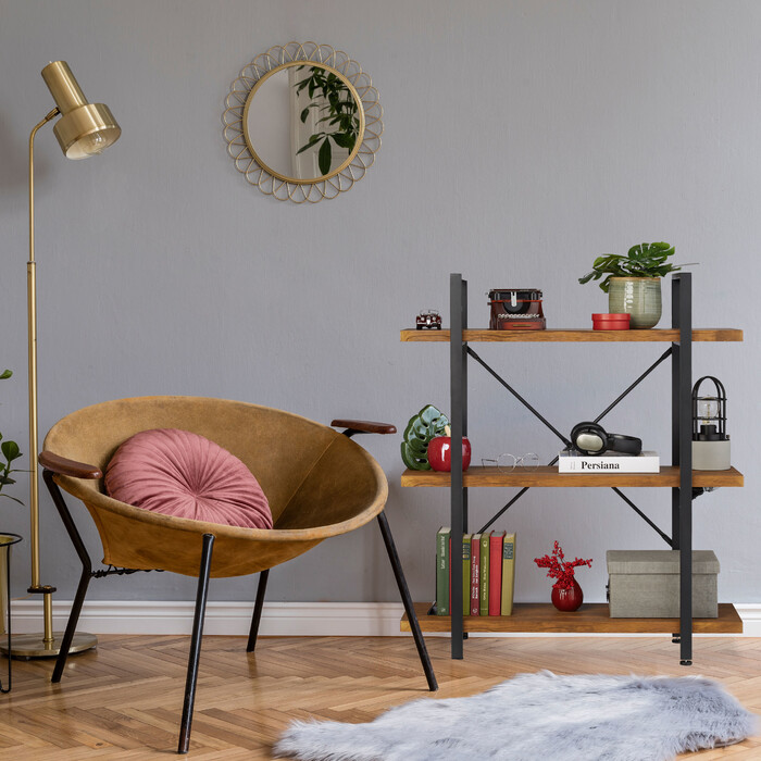 Relaxdays Industrial Regal mit 3 Ebenen