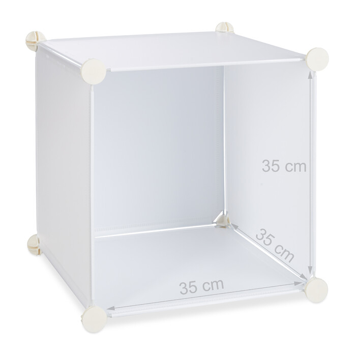 Relaxdays Kleiderschrank Stecksystem 14 Fächer