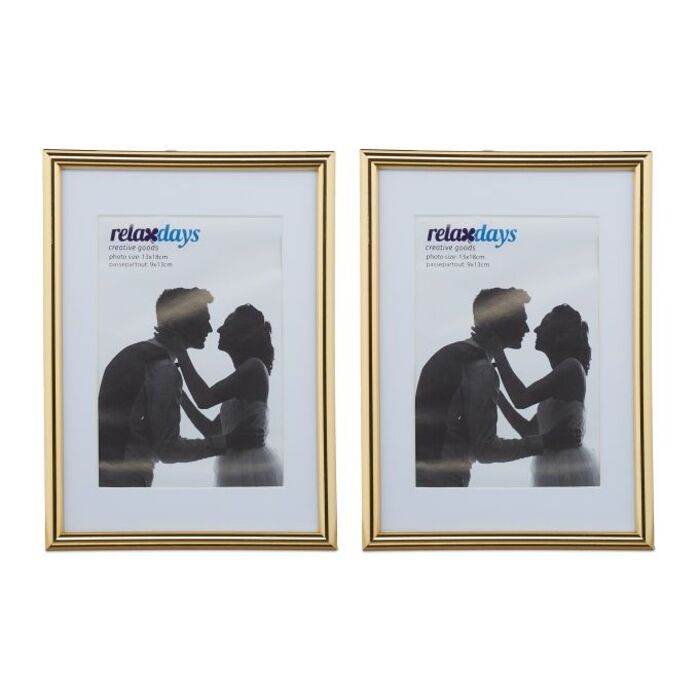 Relaxdays Bilderrahmen 2er Set 13 x 18 cm