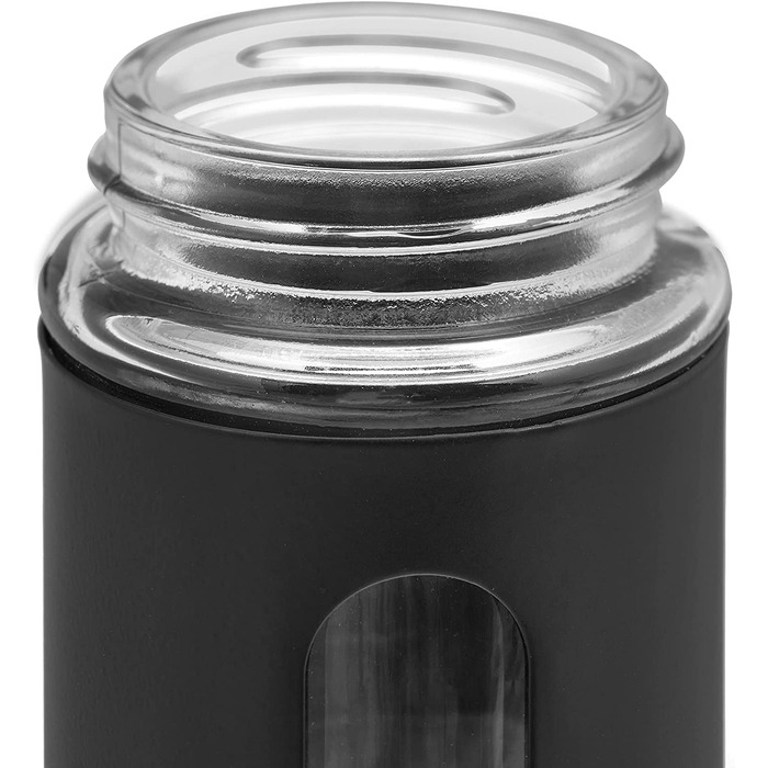 Relaxdays Gewürzstreuer, 12er Set, 3 Streugrade, Gewürze & Kräuter, Gewürzgläser, 90 ml, Glas, Edelstahl, schwarz/Silber