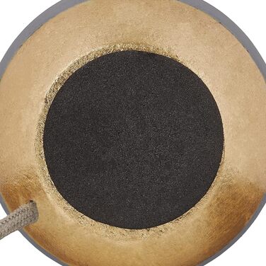 Relaxdays Dekoleuchte Beton, Tischlampe ohne Schirm, HxD 9 x 9 cm, E27 Fassung, langes Kabel, runde Betonlampe, (Grau)