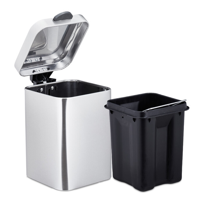 Relaxdays Kosmetikeimer Wandmontage 6 Liter