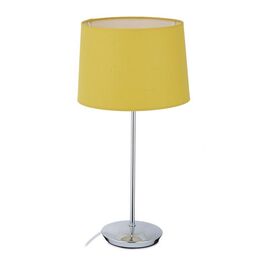 Relaxdays Tischlampe mit Stoffschirm