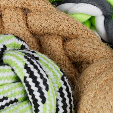 Relaxdays Hundespielzeug Set 5-teilig