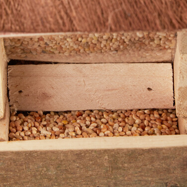 Relaxdays Vogelfutterhaus zum Aufhängen