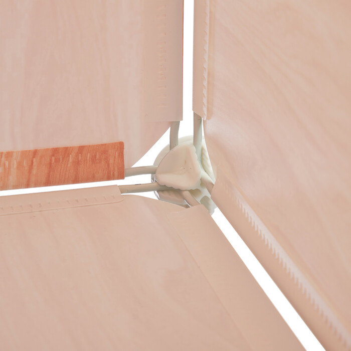 Relaxdays Kleiderschrank Stecksystem in Holzoptik