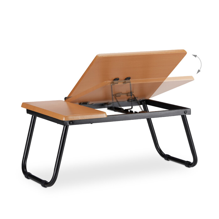 Relaxdays Laptoptisch mit neigbarer Arbeitsfläche