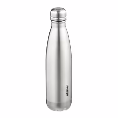 Relaxdays Trinkflasche Edelstahl 500 ml