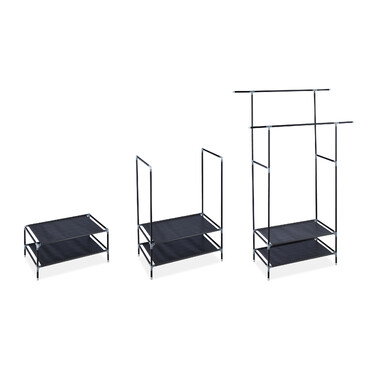 Relaxdays Doppel Kleiderständer Metall