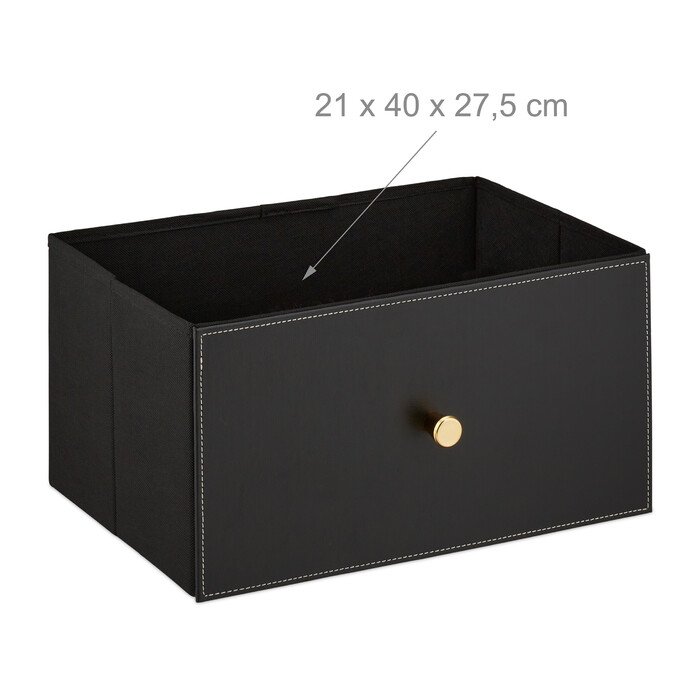 Relaxdays Beistellschrank mit 2 Schubladen