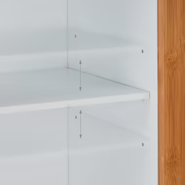 Relaxdays Hoher Badezimmerschrank