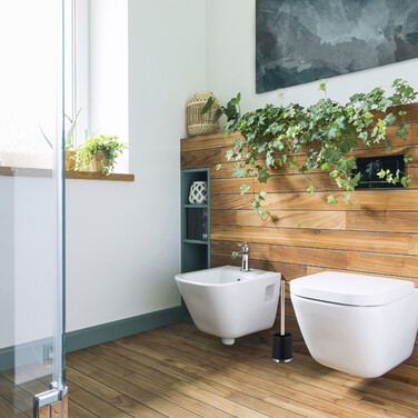 Relaxdays Toilettenbürste 2er Set + 4 Ersatzköpfe