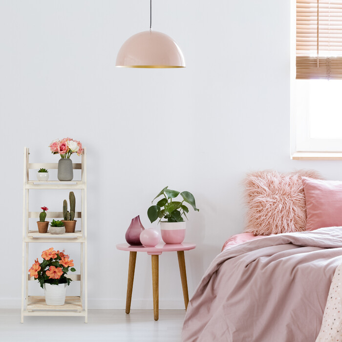 Relaxdays Weiße Blumentreppe aus Holz