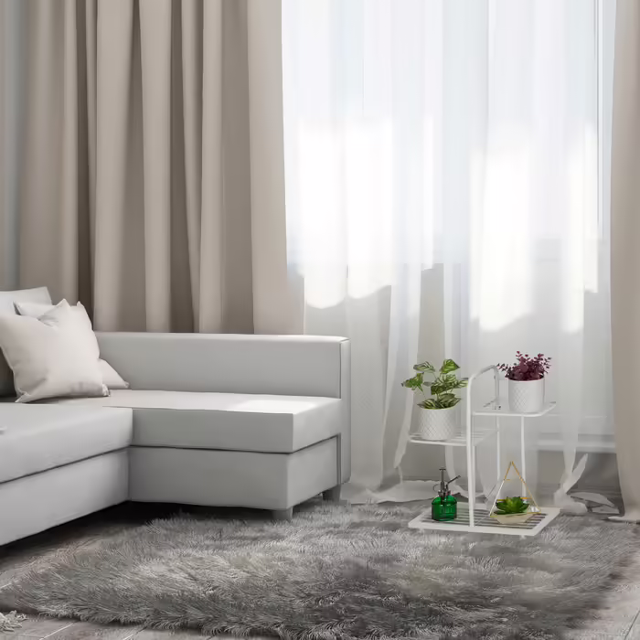 Relaxdays Weißer Pflanzenständer 3 Ebenen