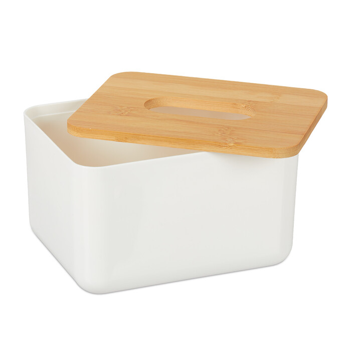 Relaxdays Tücherbox mit Deckel