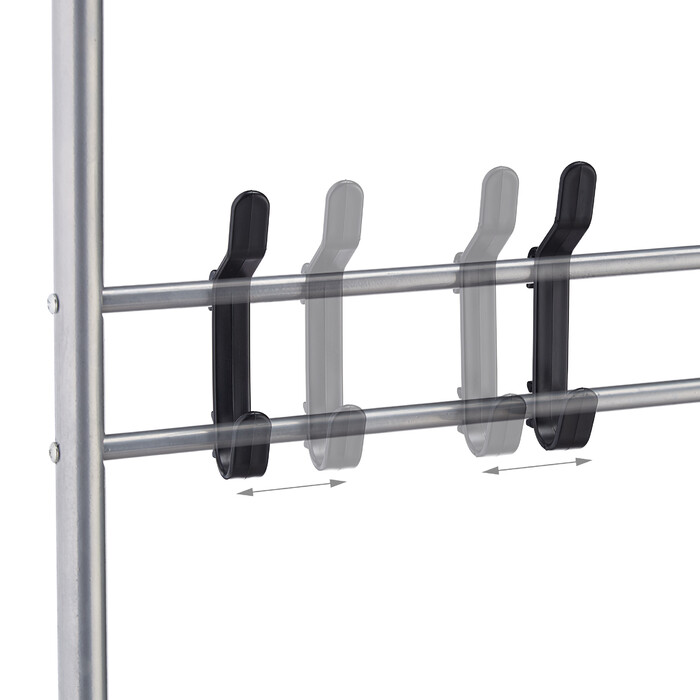 Relaxdays Garderobe mit Schuhablage & Sitzbank