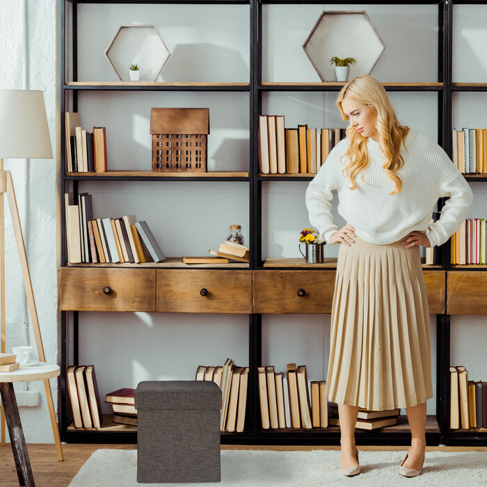 Relaxdays Sitzhocker mit Stauraum