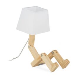 Relaxdays Tischlampe Roboter verstellbar