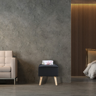 Relaxdays Sitzhocker mit Stauraum Kunstleder