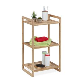 Relaxdays Bambusregal mit 3 Ablagen