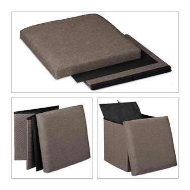 Relaxdays Sitzhocker mit Stauraum