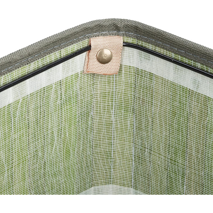 Wäschekorb Bambus, mit Deckel, XL, 83 L, faltbar, HxBxT: 65,5x43,5x33,5 cm, blau (Grün, Creme)