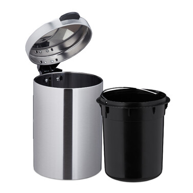 Relaxdays Kosmetikeimer Wandmontage 5 Liter