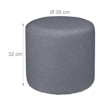 Relaxdays Beistelltisch mit integriertem Hocker