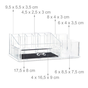 Relaxdays Make Up Organizer 16 Fächer